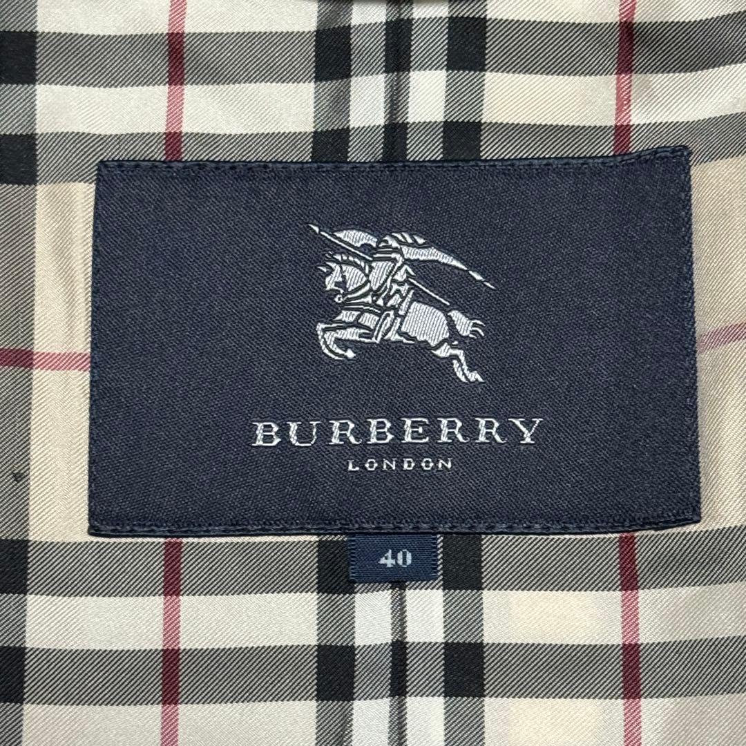 BURBERRY LONDON トレンチコート ノバチェック ブラック 40