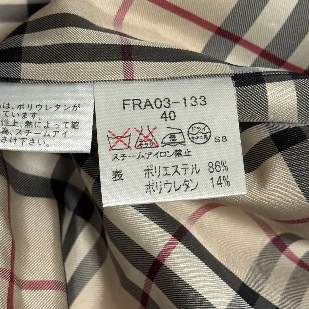 BURBERRY LONDON トレンチコート ノバチェック ブラック 40