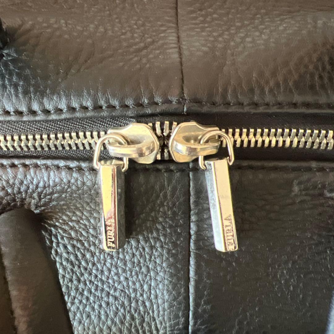 FURLA メンズライン 革製ボストンバッグ サンプル品