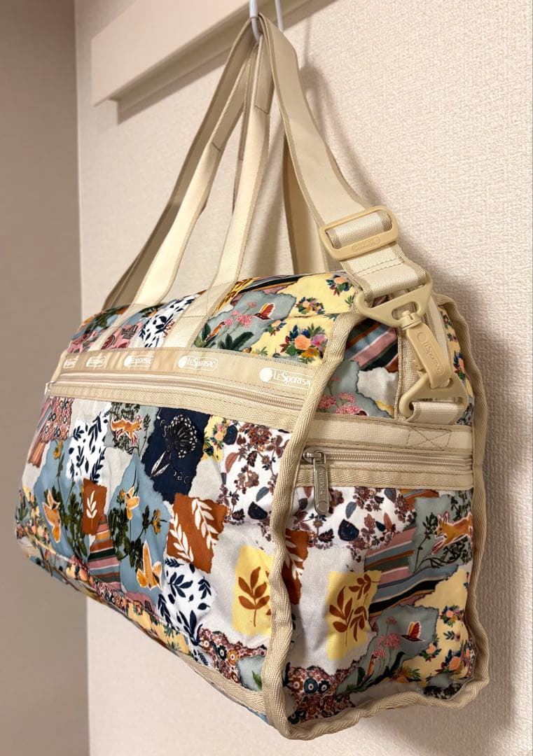 【美品】レスポートサック ボストンバッグ WEEKENDER 74コラージュ