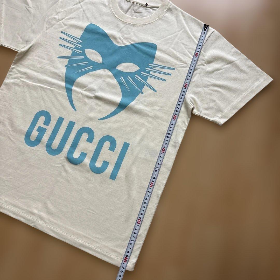GUCCI グッチ　マニフェスト　マスクプリント　オーバーサイズTシャツ