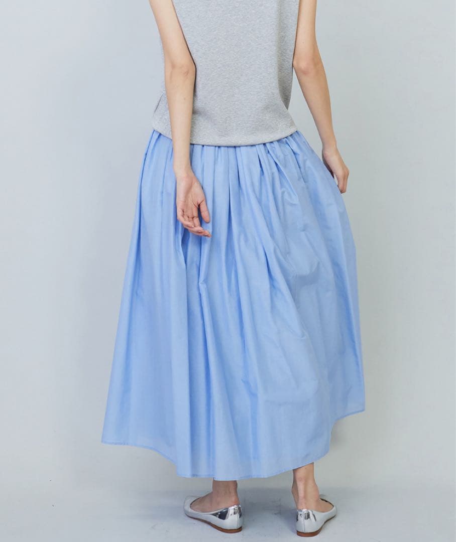 美品♡ 28600円　プルミエアロンディスモンシルクコットンギャザースカート