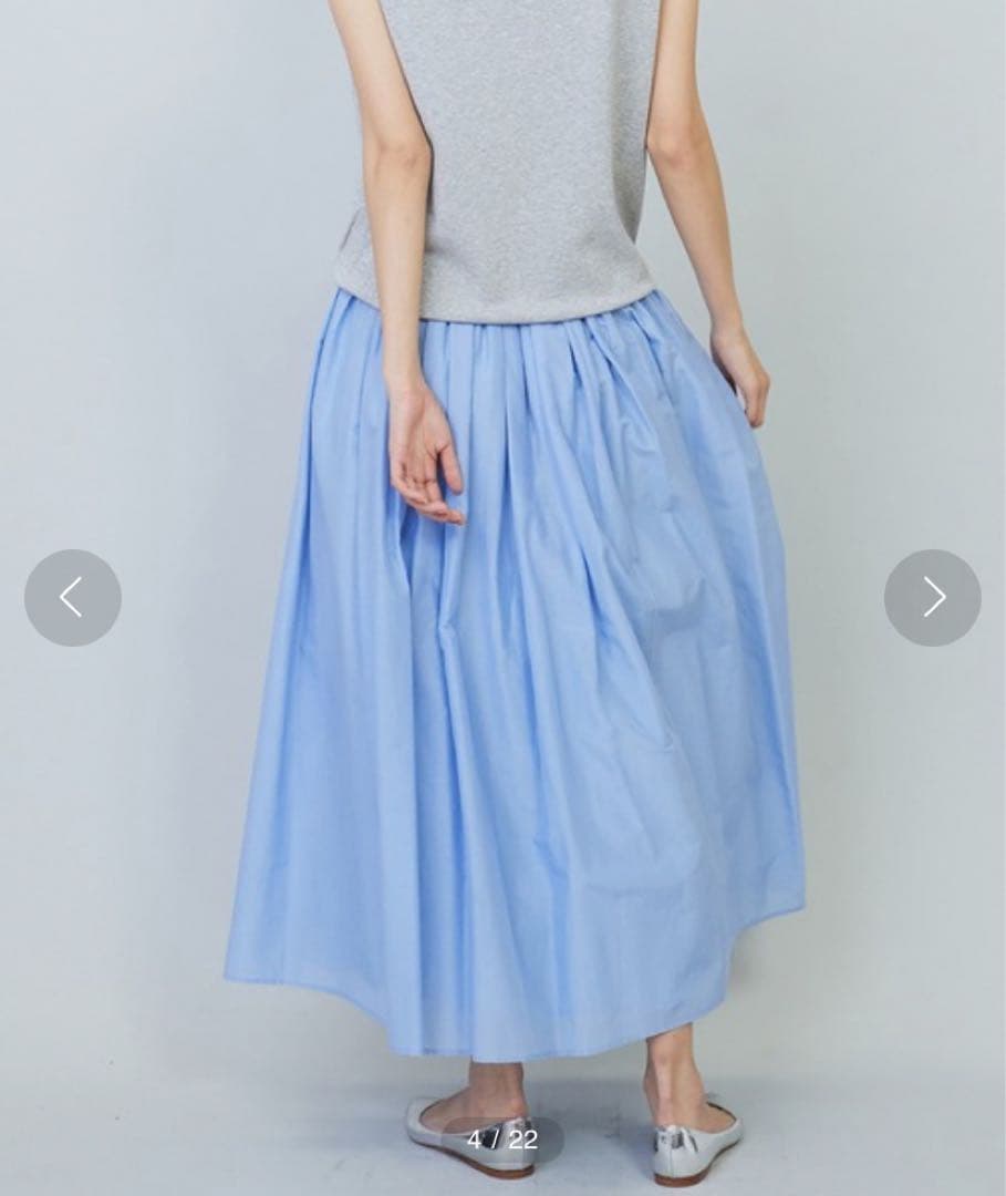 美品♡ 28600円　プルミエアロンディスモンシルクコットンギャザースカート