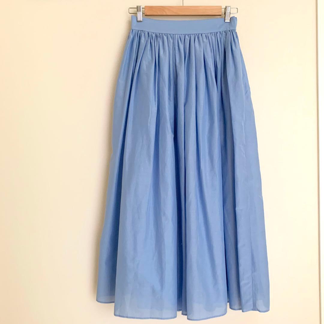 美品♡ 28600円　プルミエアロンディスモンシルクコットンギャザースカート