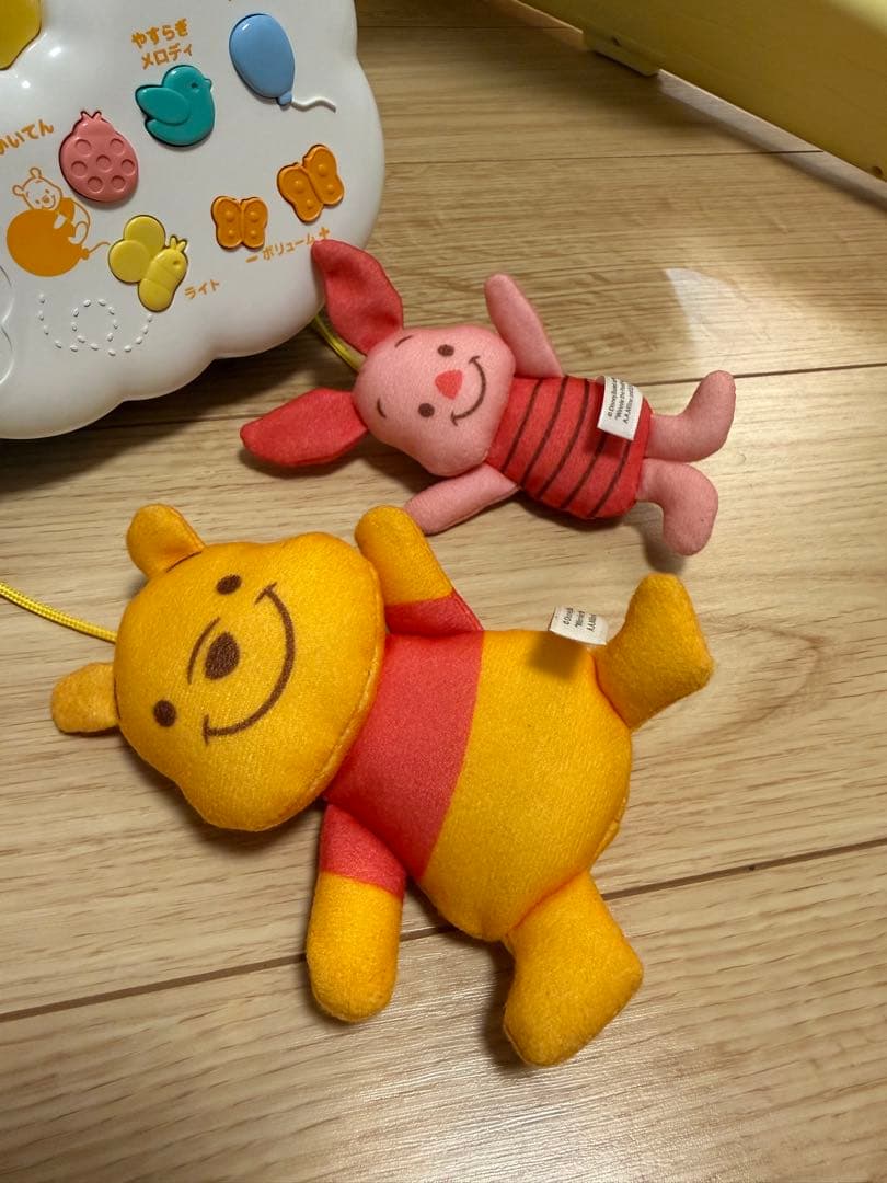 美品★くまのプーさん えらべる回転 6WAY メリー 箱・説明書あり