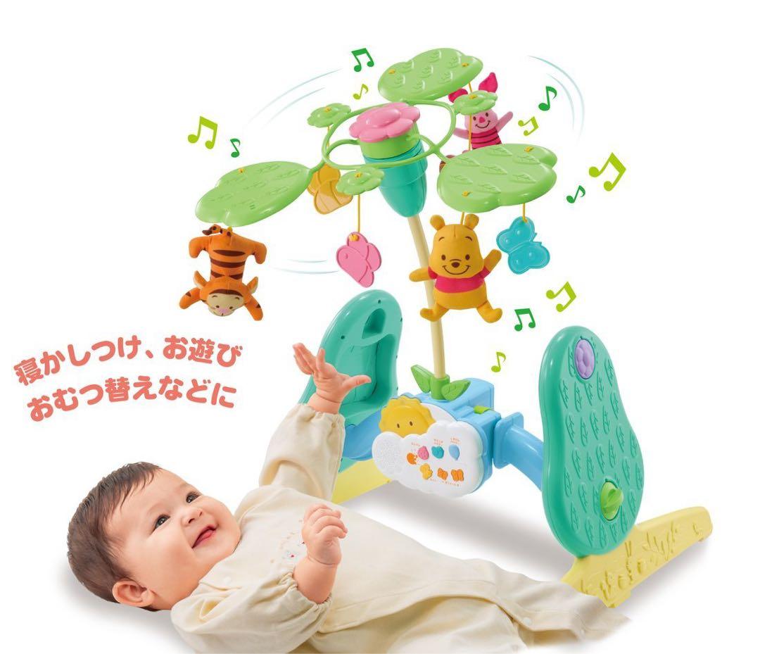 Disney くまのプーさん 6WAYジムにへんしんメリー 音楽 ライト 知育