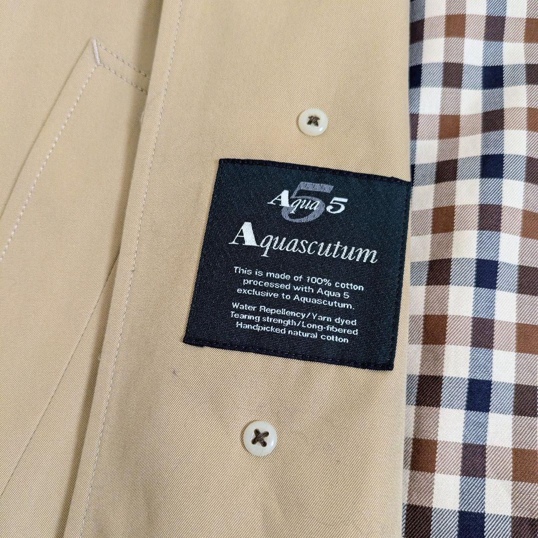 美品　Aquascutum アクアスキュータム ステンカラーコート ライナー付