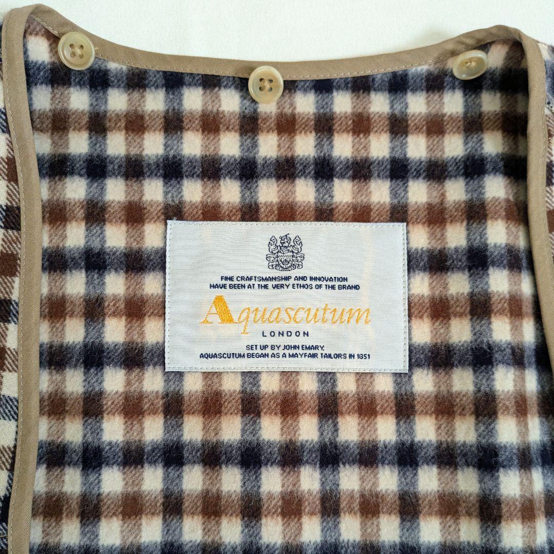 美品　Aquascutum アクアスキュータム ステンカラーコート ライナー付