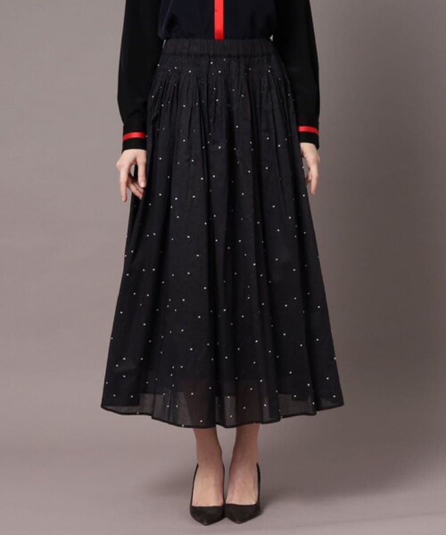新品タグ付き✨DRESSTERIOR◆ ドット刺繍ボリュームスカート　2024