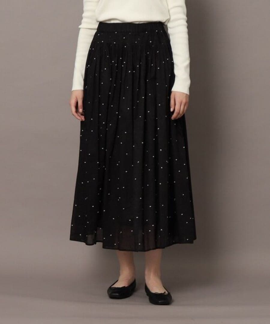 新品タグ付き✨DRESSTERIOR◆ ドット刺繍ボリュームスカート　2024