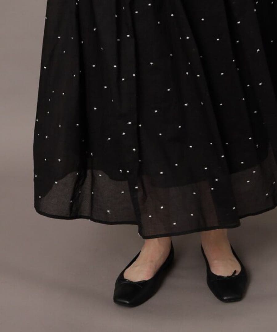 新品タグ付き✨DRESSTERIOR◆ ドット刺繍ボリュームスカート　2024