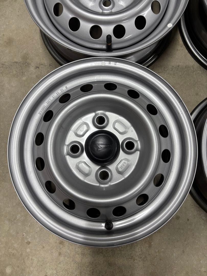 ダイハツ純正 鉄ホイール 新車外し 4本セット
