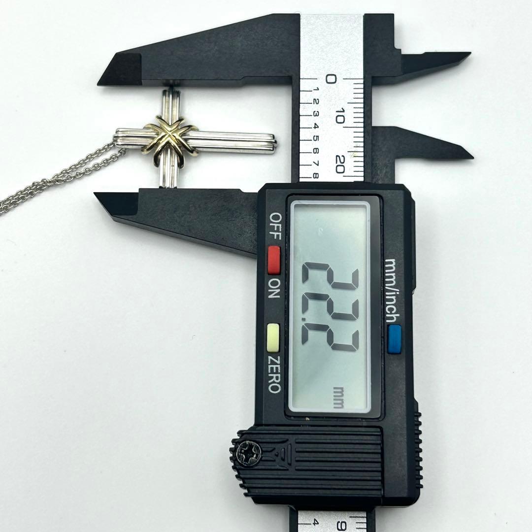 ティファニー　シグネチャークロス　十字架　ネックレス　コンビ　925 750