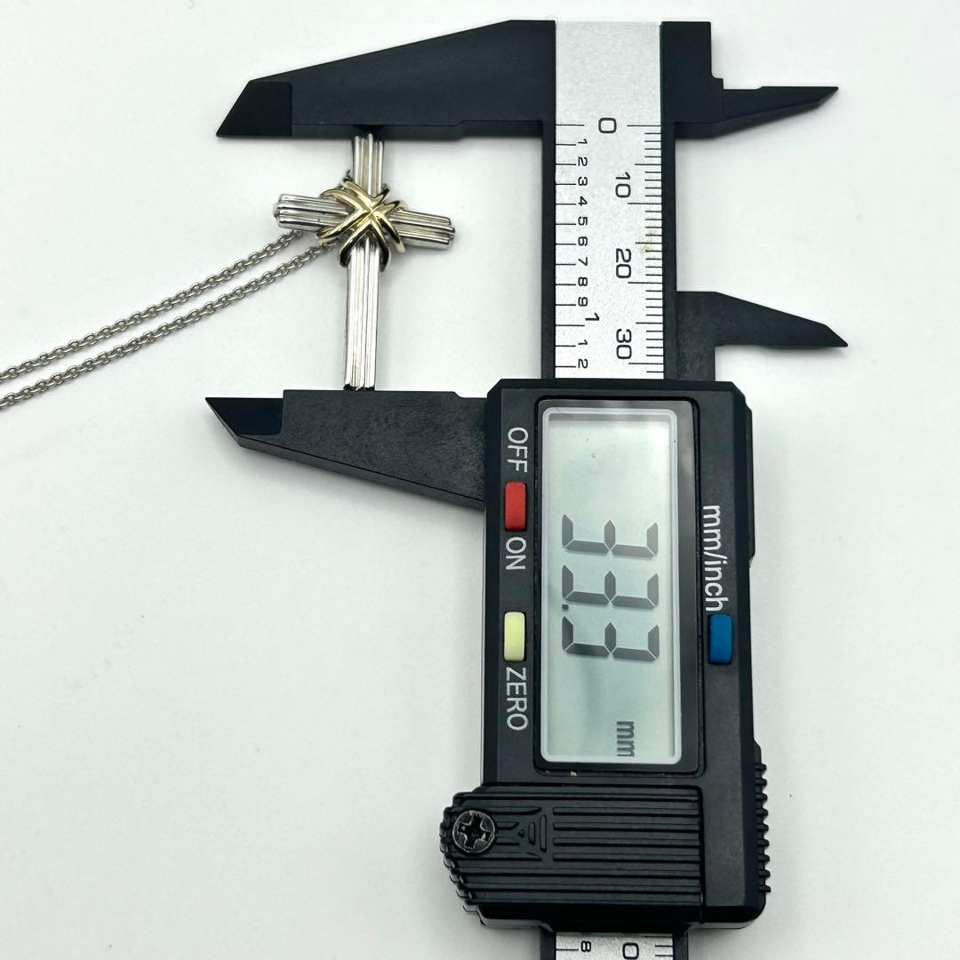 ティファニー　シグネチャークロス　十字架　ネックレス　コンビ　925 750