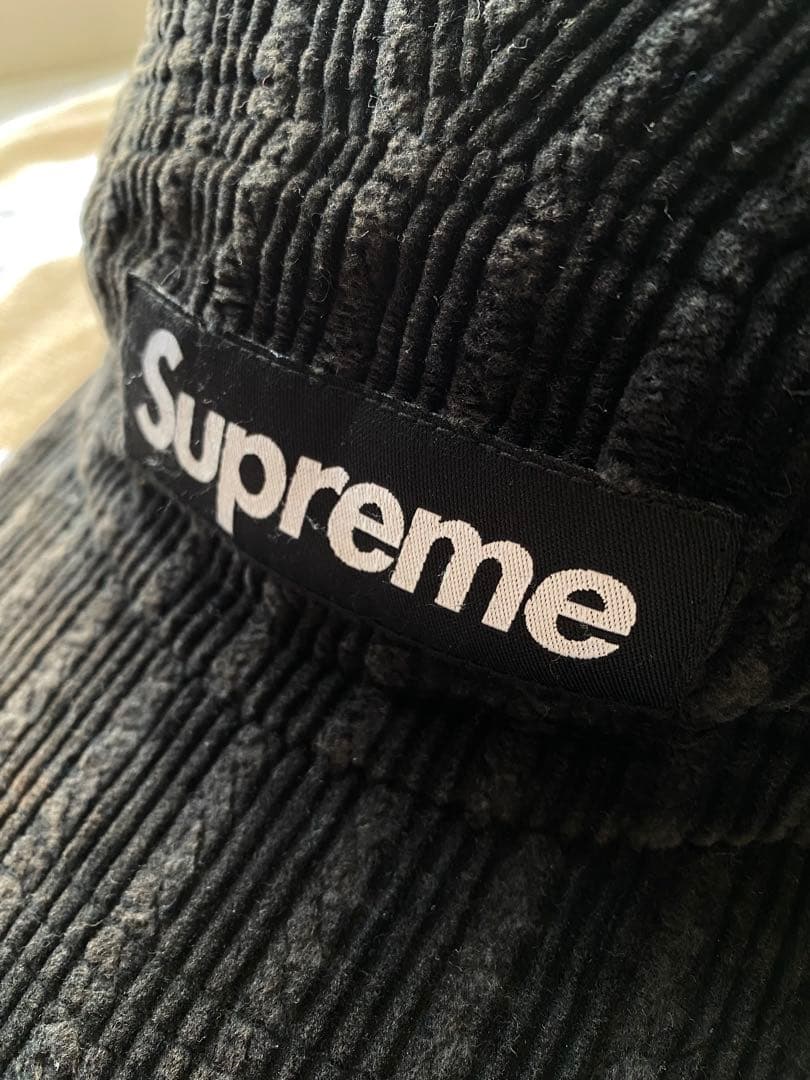 Supreme コーデュロイキャップ ダークブラウン