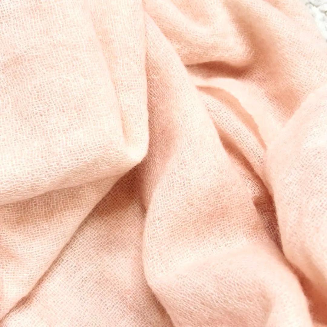 Chloe カシミヤ100% ストール ピンク フリンジ 洗える クロエ 大判
