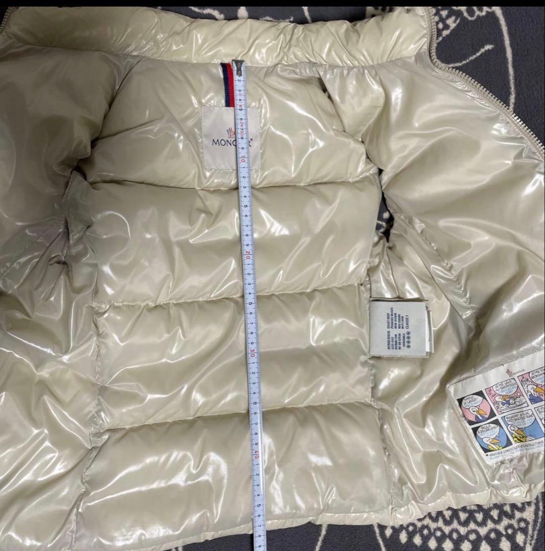 MONCLER オフホワイトダウンベスト