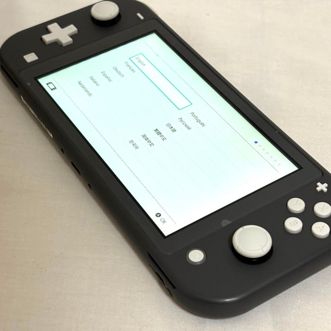 【極美品】 Switch Lite グレー 箱付 完動品