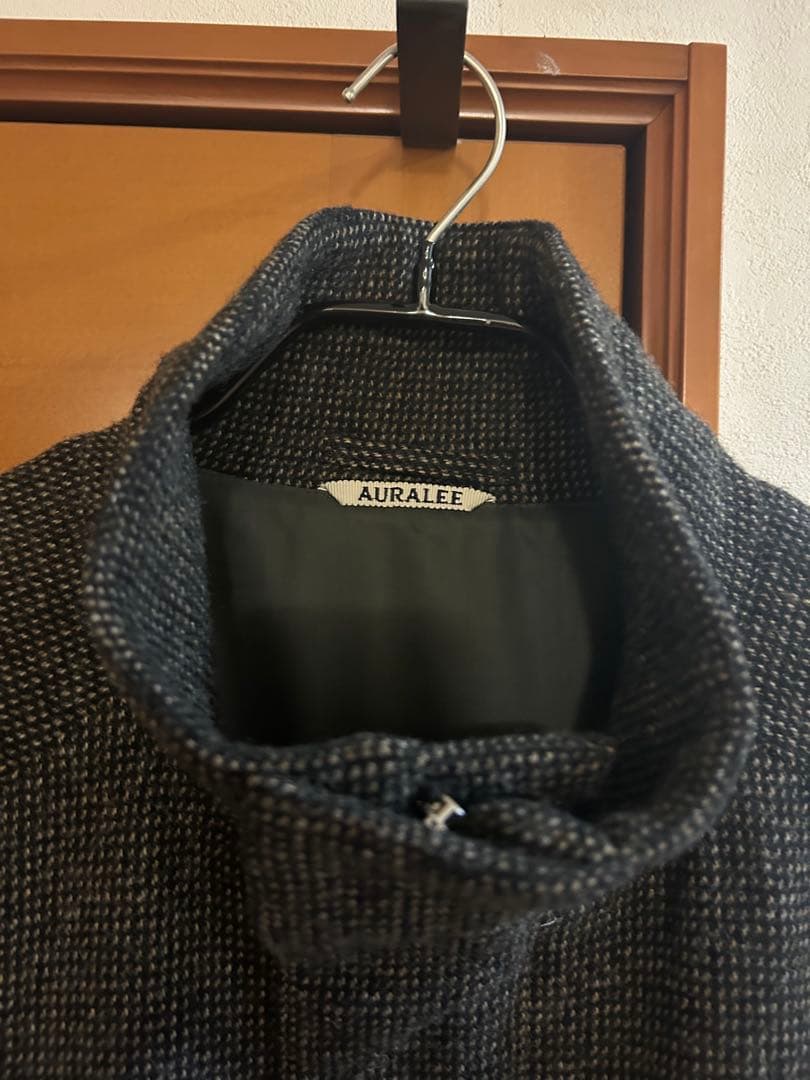 AURALEE LIGHT TWEED ZIP BLOUSON 3 ブラウン