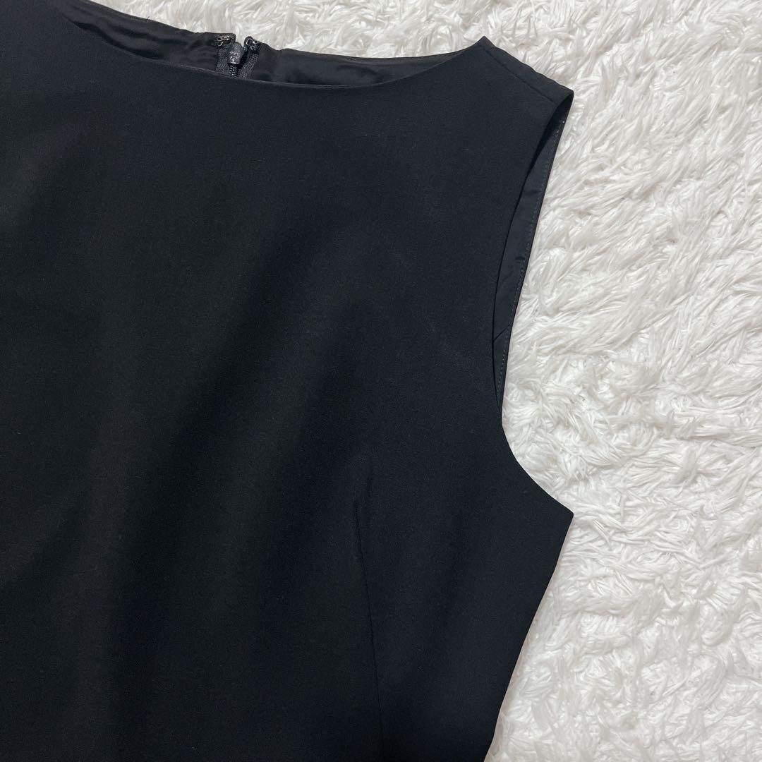 美品✨theory ノースリーブワンピース　膝丈　黒　2