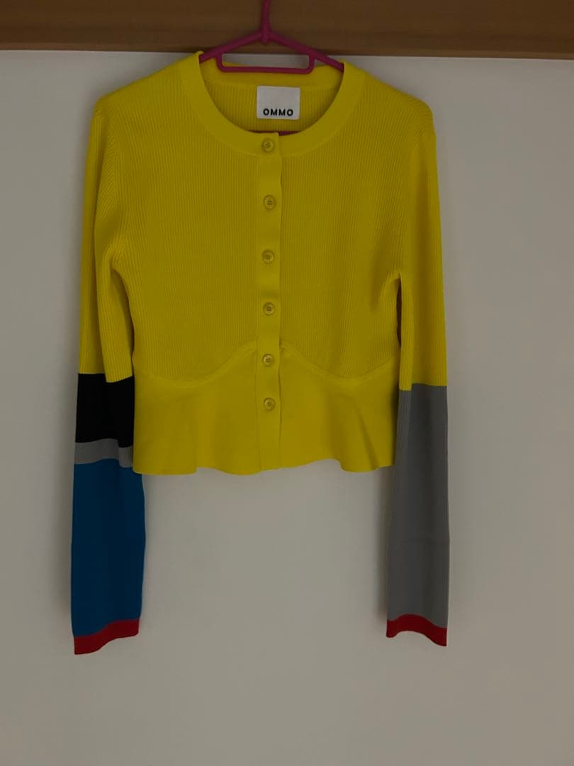 OMMO BLOCKING PEPLUM KT CD 長袖 クロップド丈