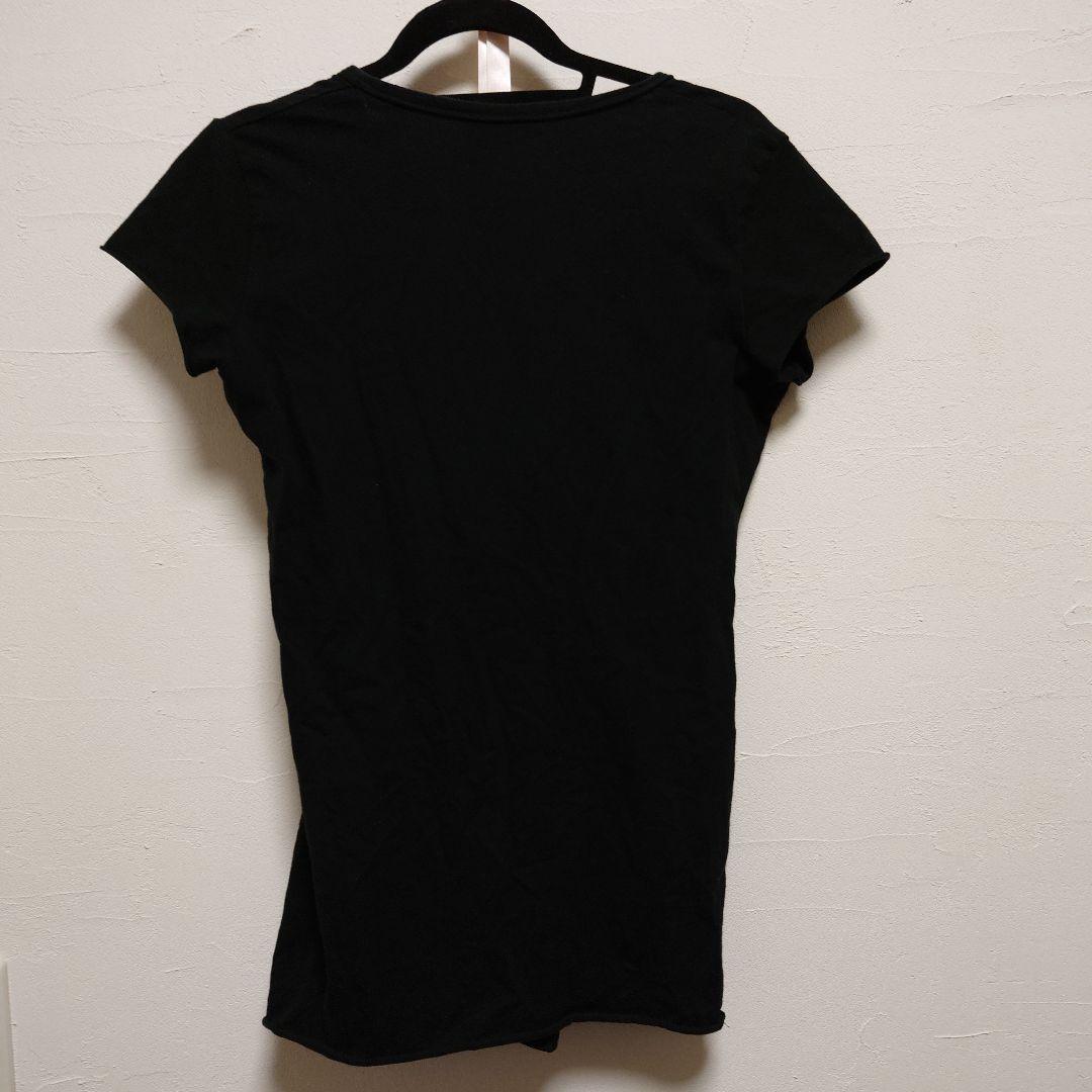 Andrea Ya'aqovブラック ラップスタイル Tシャツ 半袖
