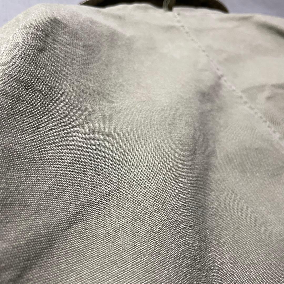 レザー襟 ダックジャケット XL 企業ロゴ 刺繍