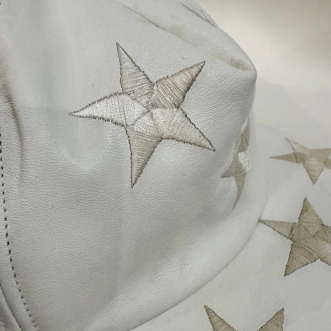 bernhard willhelm 星刺繍 レザー　キャップ