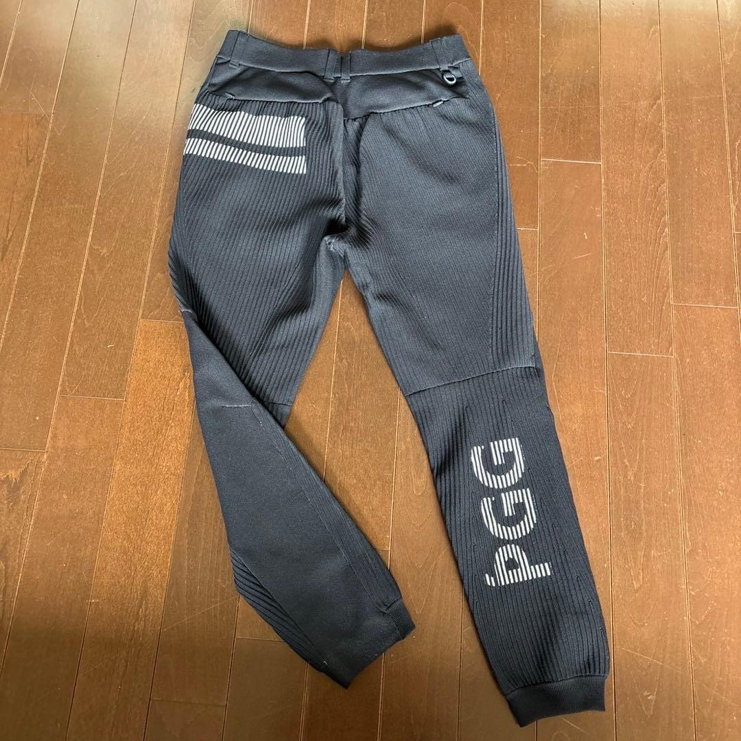 専用です。パーリーゲイツPGGポリエステルヤーンブラックパンツサイズ5