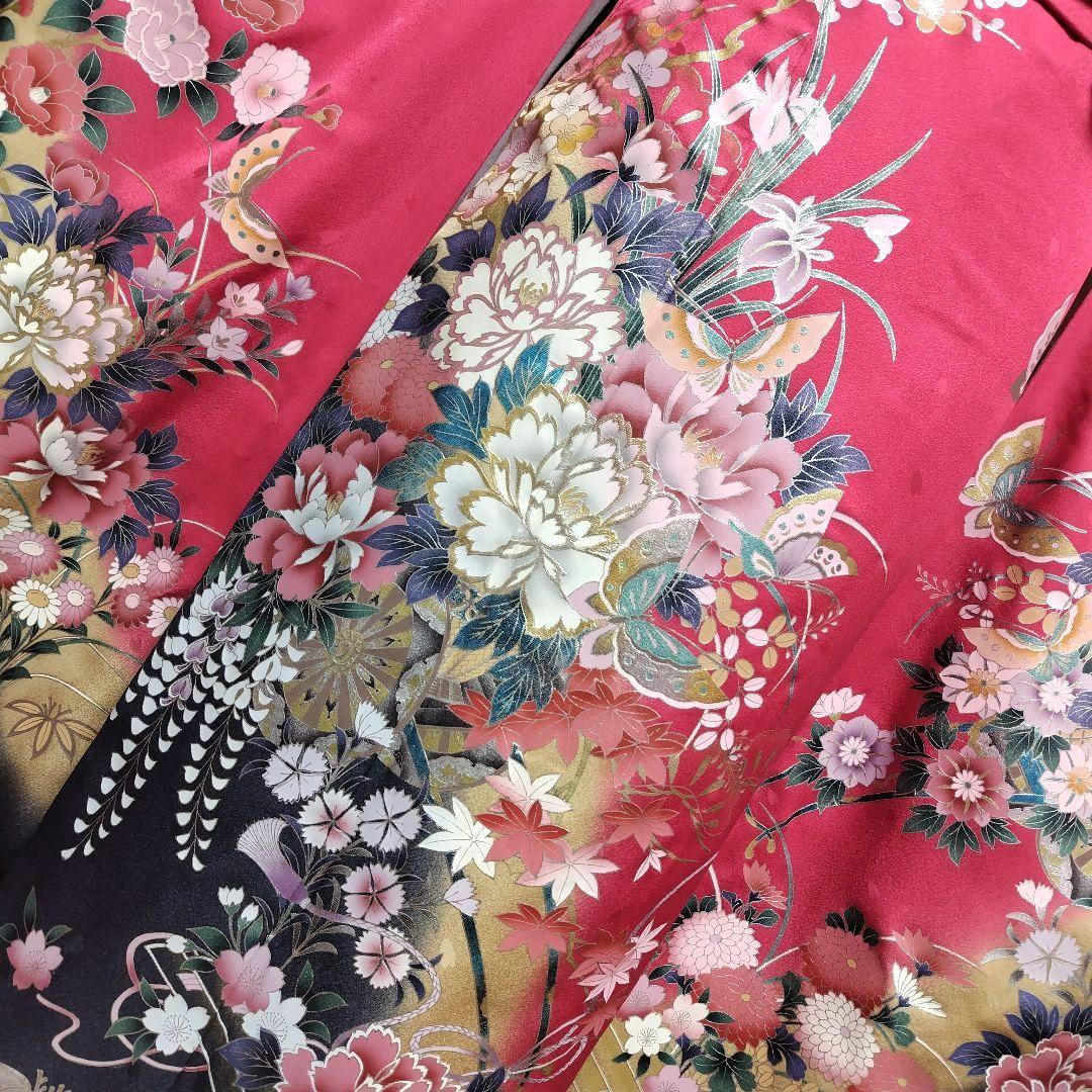 SALE中！振袖フルセット(6点)成人式・高級古典柄・金銀彩加工・高級手縫い