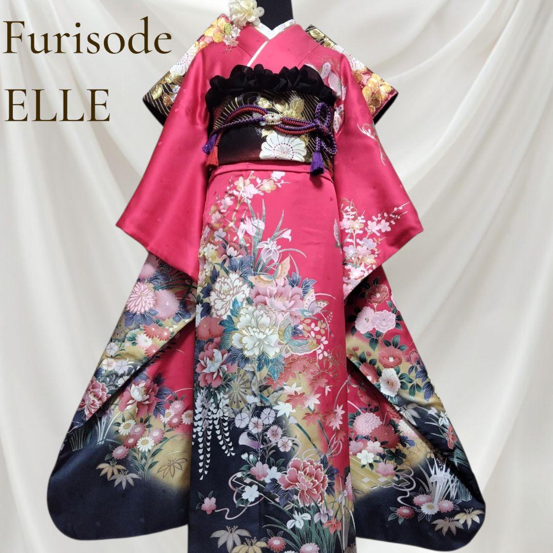 SALE中！振袖フルセット(6点)成人式・高級古典柄・金銀彩加工・高級手縫い