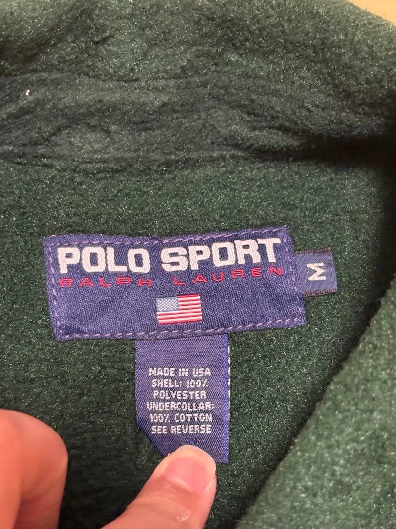 POLO SPORT ラルフローレン フリーススウィングトップ90s アメリカ製