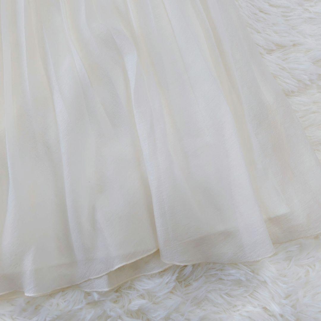 【メロンパン奈様　美品】ANAYI　ロングプリーツスカート ジョーゼット素材