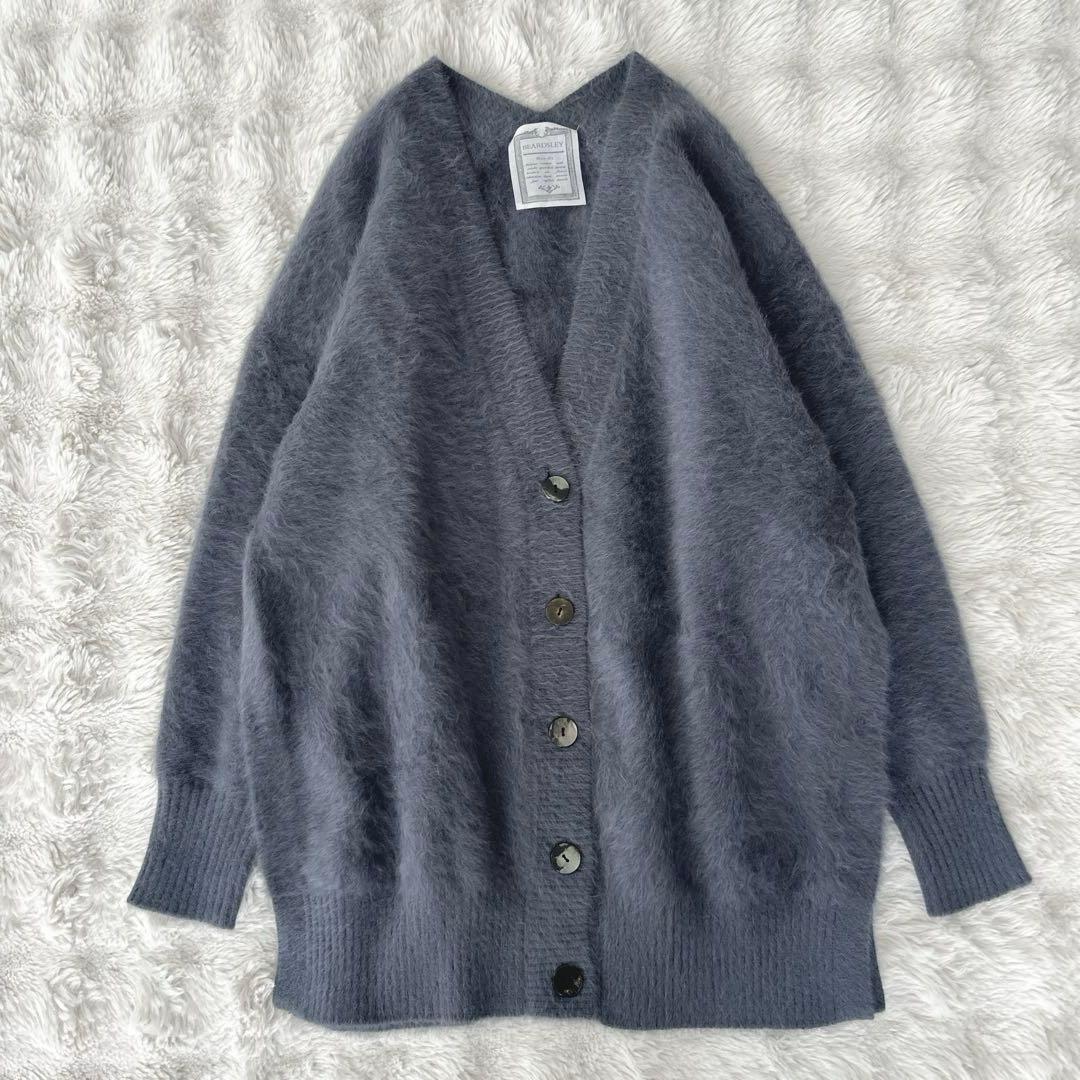 たろり★FOXロングカーデ　カシミヤ　フォックス　ファー　カーディガン