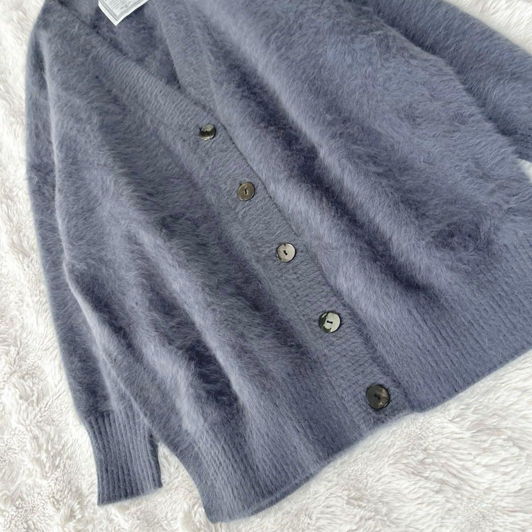 たろり★FOXロングカーデ　カシミヤ　フォックス　ファー　カーディガン