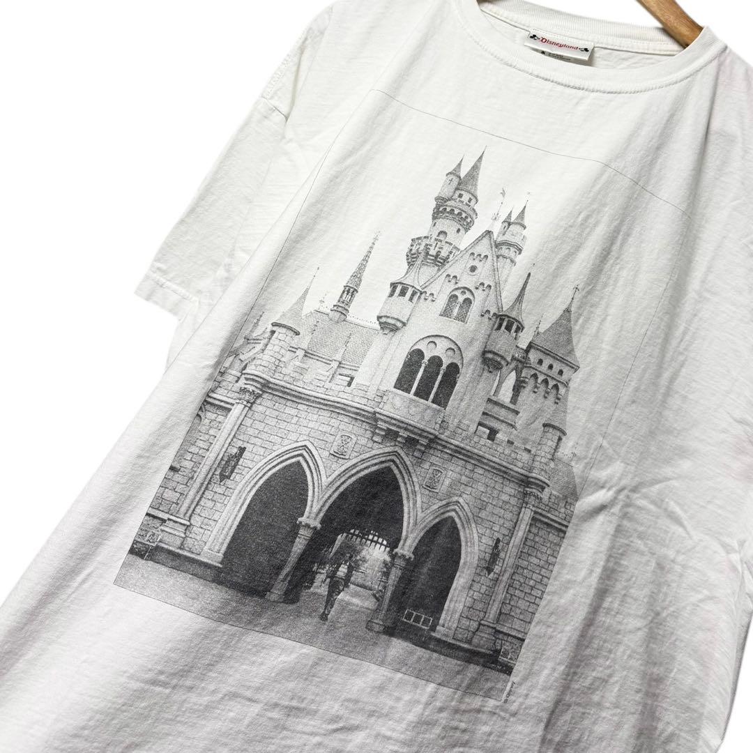 〜00s Disney 実写 フォト Tシャツ シンデレラ城 XL