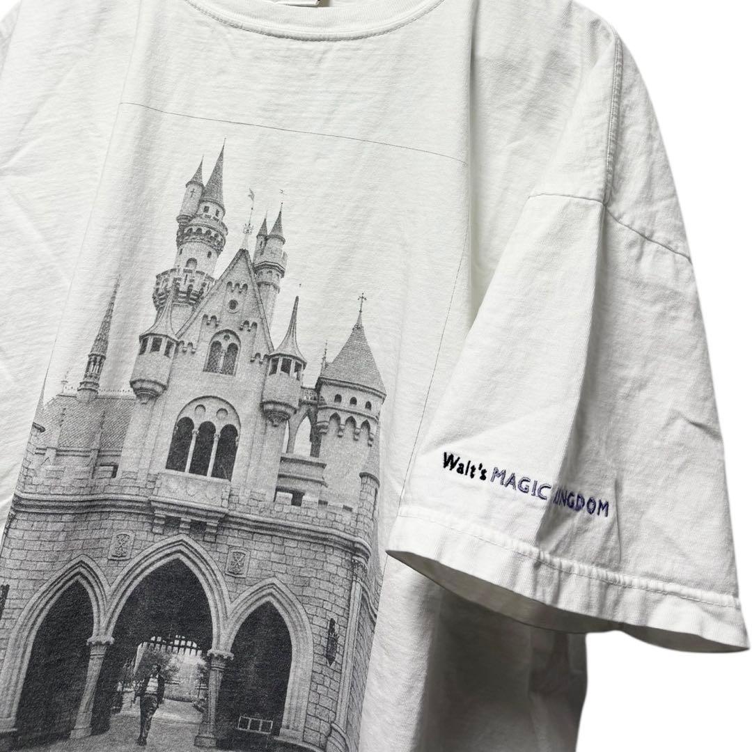 〜00s Disney 実写 フォト Tシャツ シンデレラ城 XL