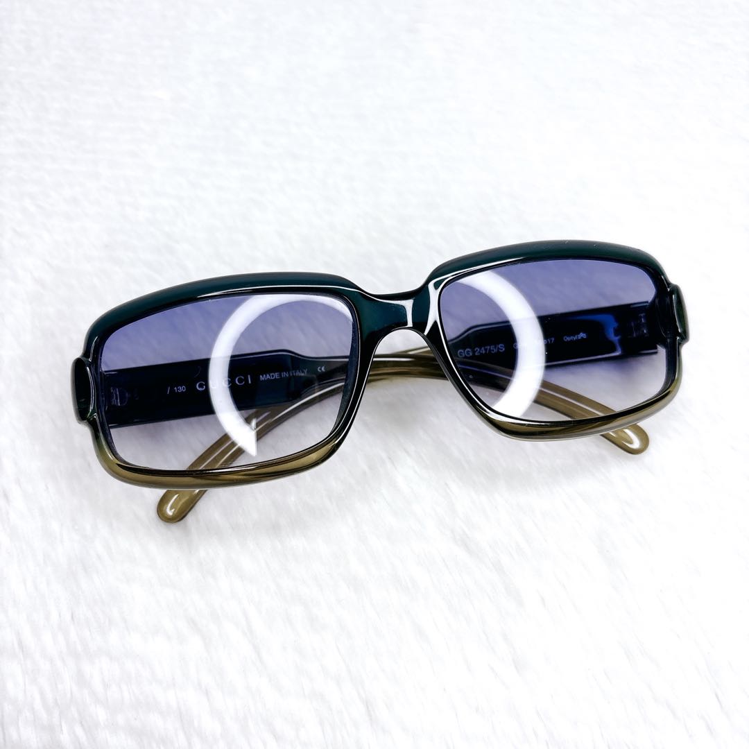 小物 GUCCI Sunglasses l Logo Clear Green