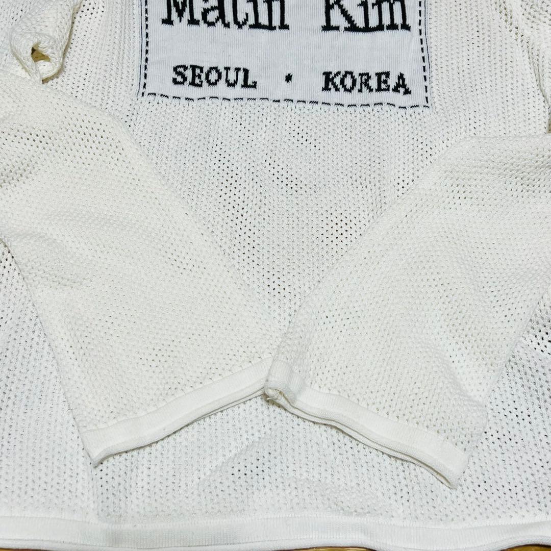 トップス Matin Kim CITY VACANCE MESH TOP IN WHITE