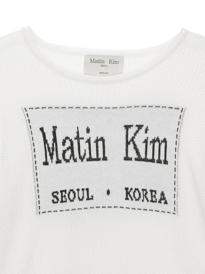 トップス Matin Kim CITY VACANCE MESH TOP IN WHITE