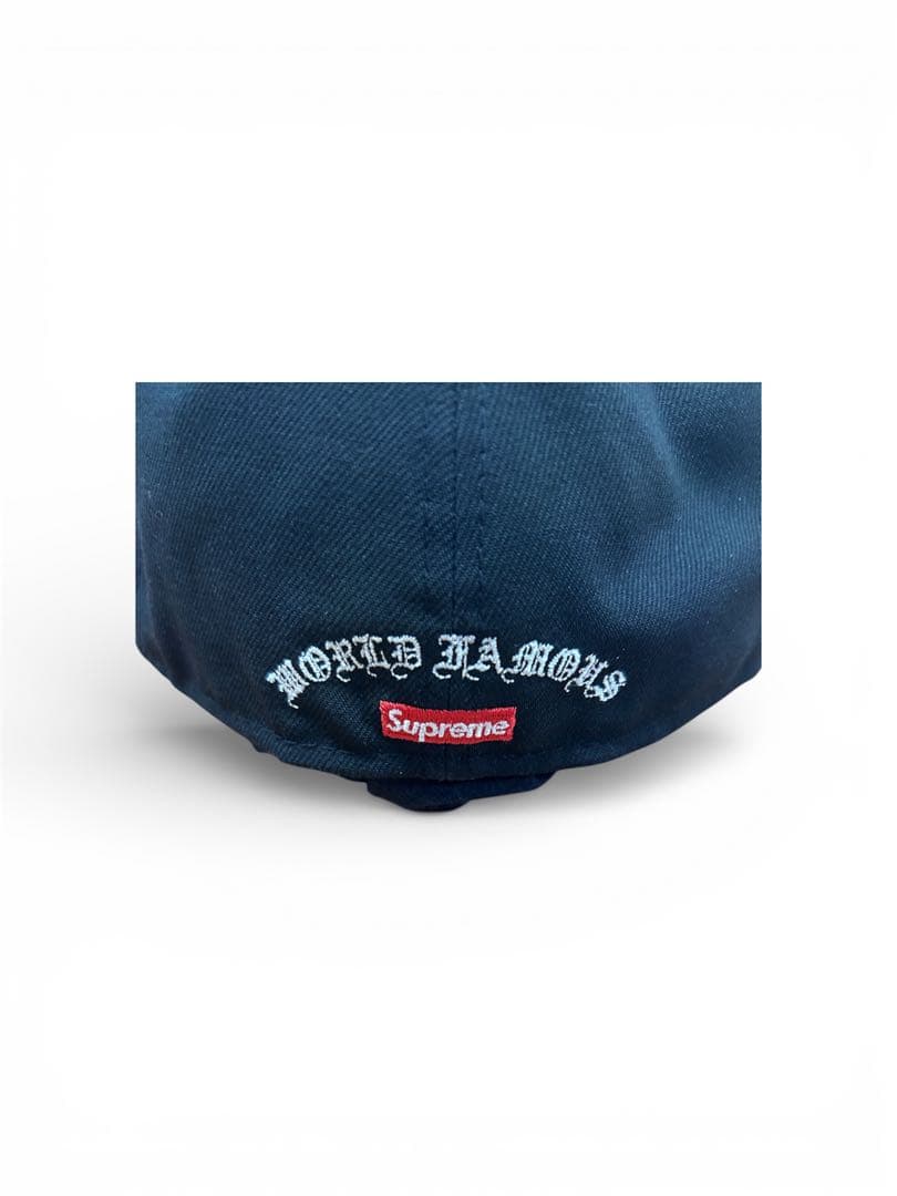 Supreme ベースボールキャップ　ブラック　58.7センチ