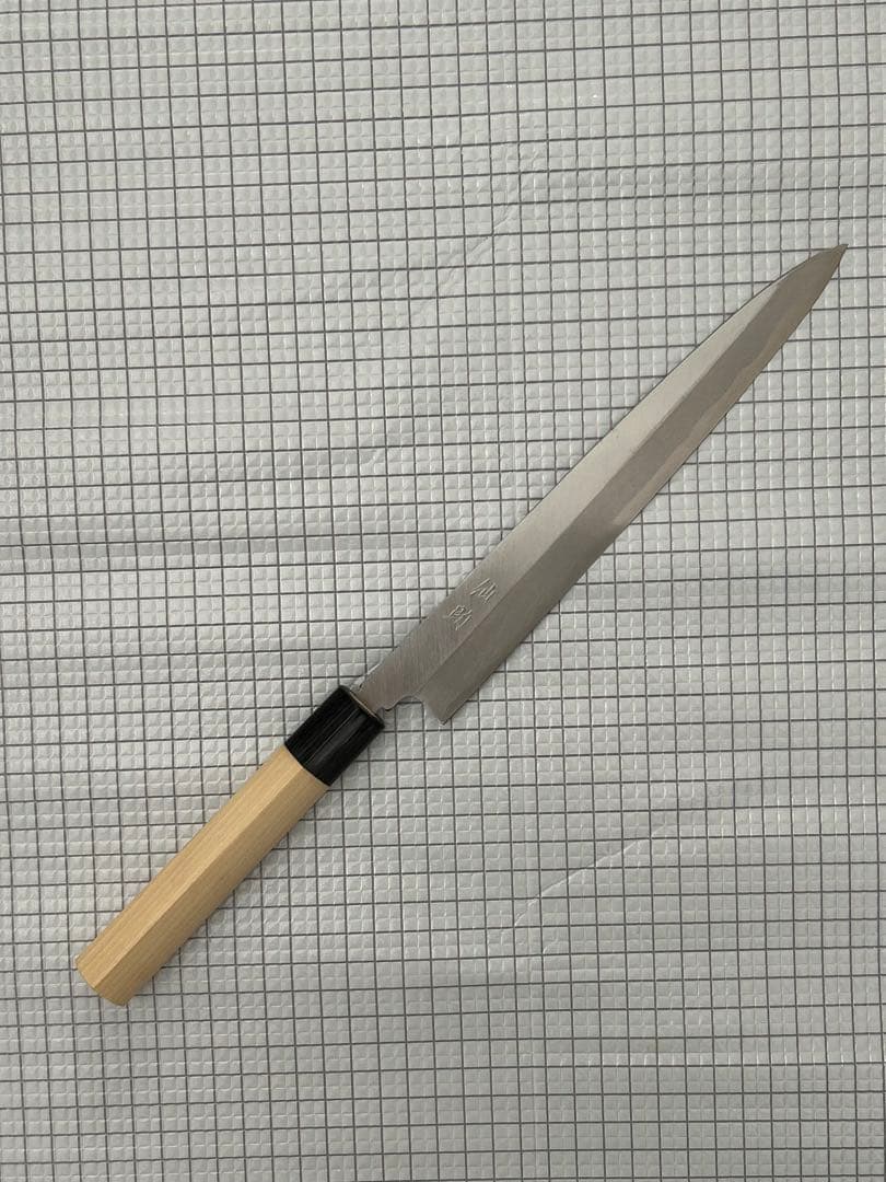 [ぺ様用] 刺身包丁 柳刃包丁 240mm 安来鋼青紙２号 PWCシノギ柄 ②
