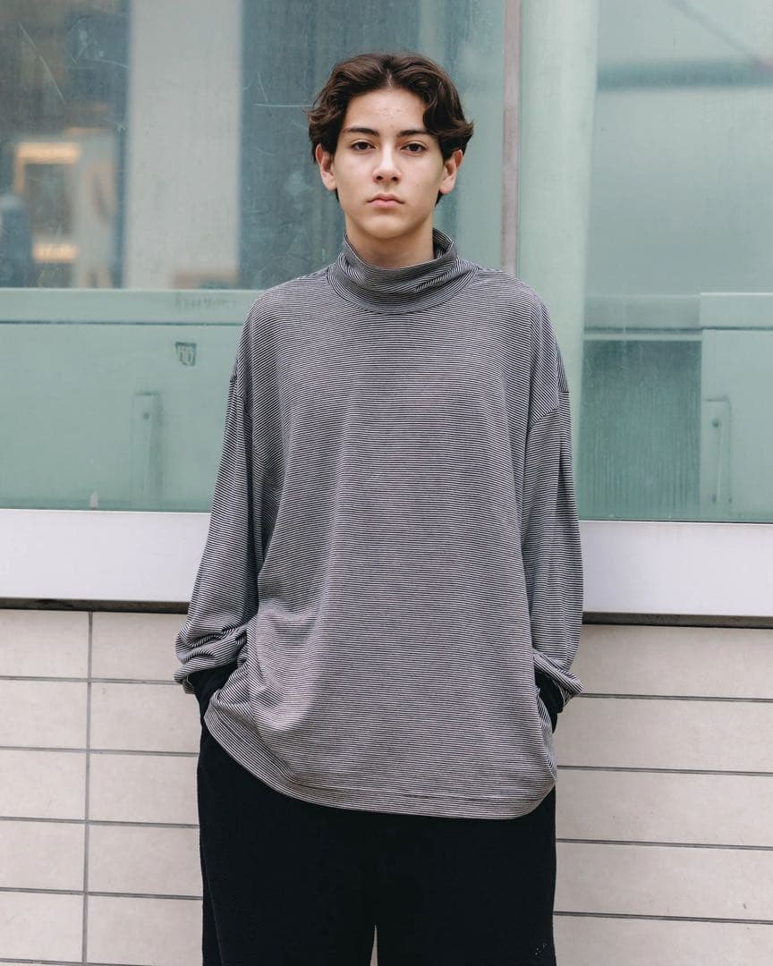 トップス CLESTTE WOOL BORDER TURTLE NECK size 1