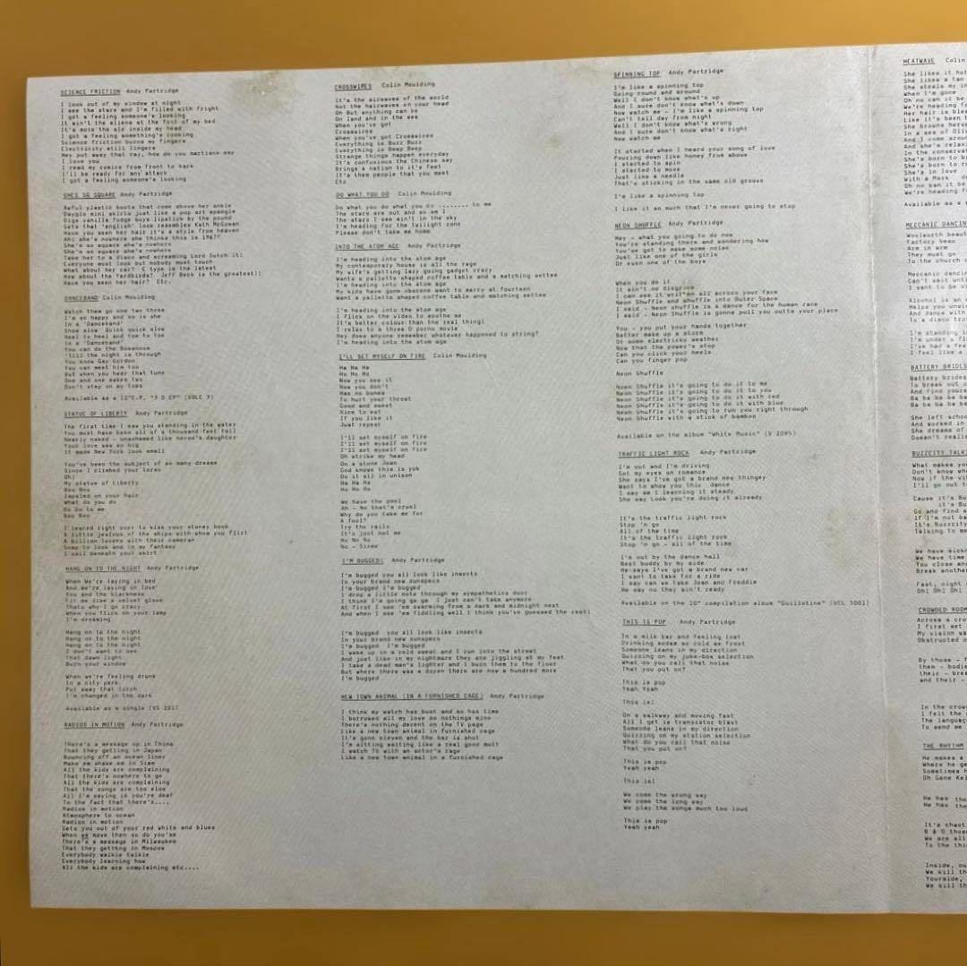 XTC / DRUMS & WIRES 輸入12inch＋7inchレコード