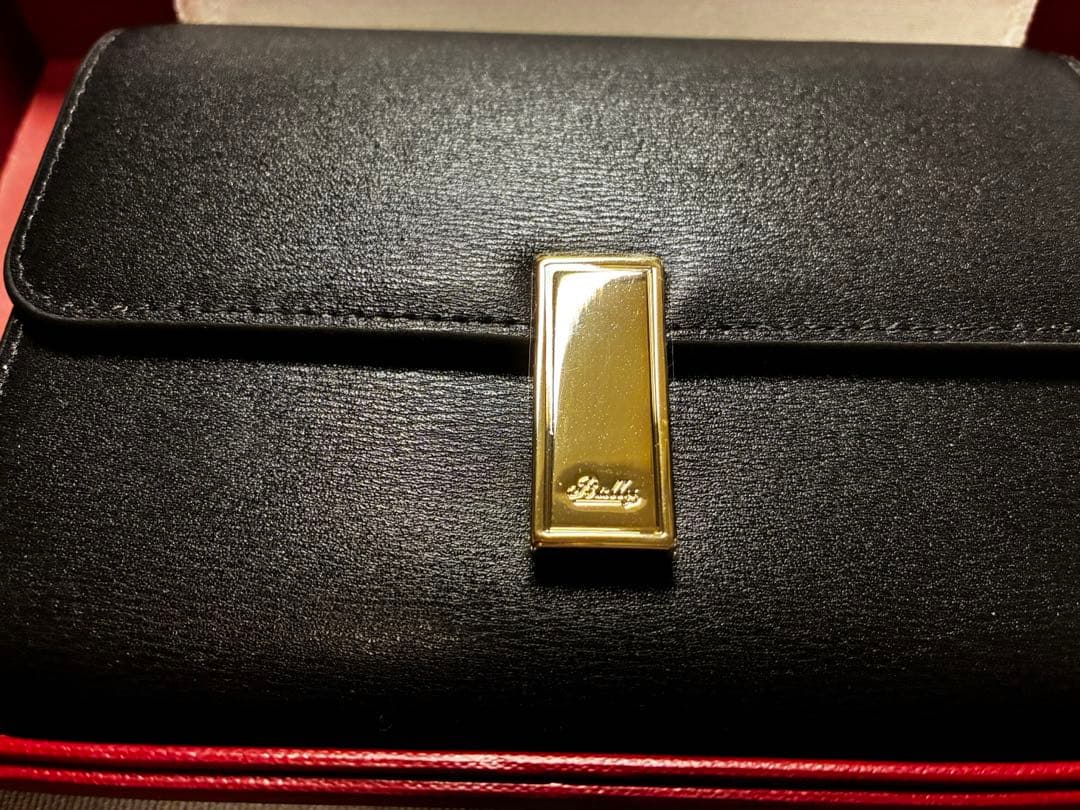 【新品】BALLY バリー EWOODY.O コンパクト財布 付属品箱、保存袋付