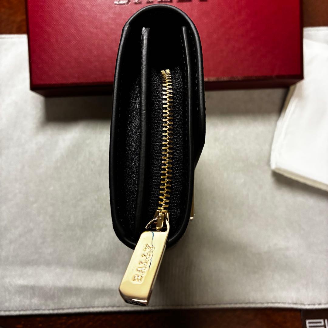 【新品】BALLY バリー EWOODY.O コンパクト財布 付属品箱、保存袋付