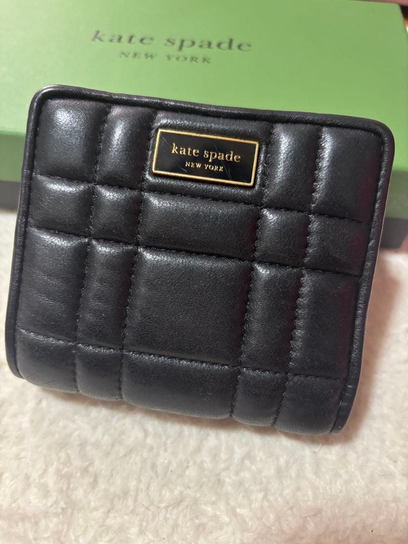 kate spade ブラック 二つ折り財布