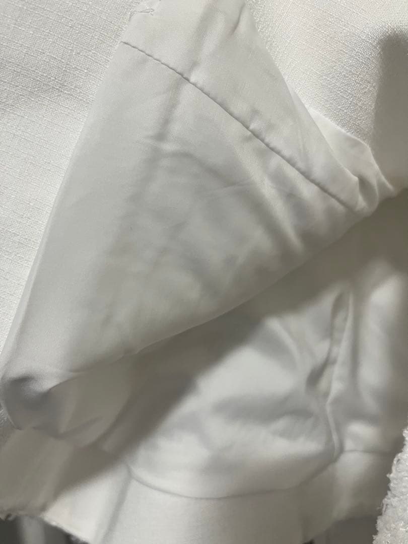 限定！新品！CELFORD★ペプラムハーフスリーブジャケット 38 White