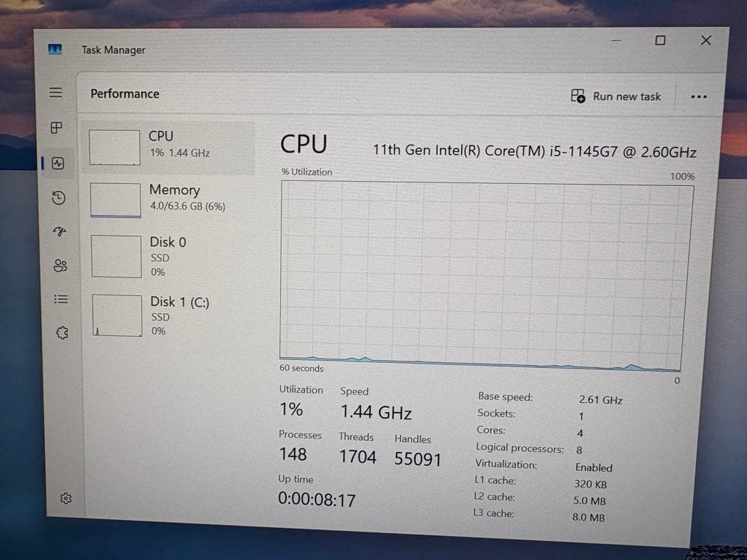 NUC11TNHv5 メモリ64G SSD1TB+120GB vPRO