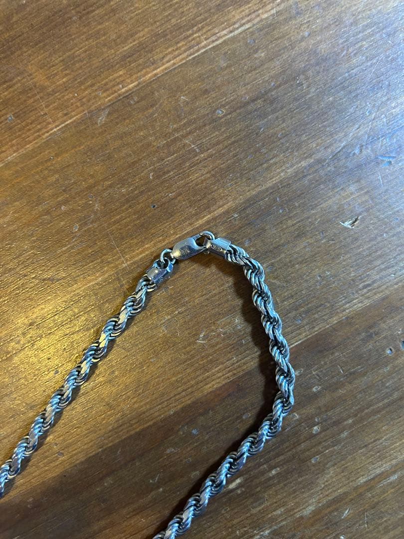 【美品】AVALANCHE シルバー925ロープネックレス4.5mm 45cm